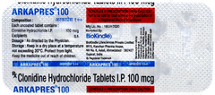Arkapres 100 Tablet 10 Arkapres 100 Tablet 10