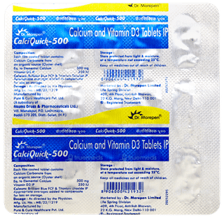 Calciquick 500 Tablet 15