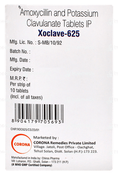 Xoclave 625 Tablet 10 Xoclave 625 Tablet 10