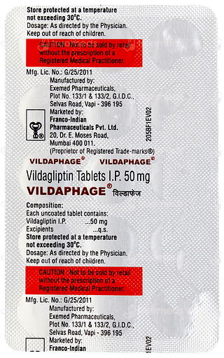 Vildaphage Tablet 15