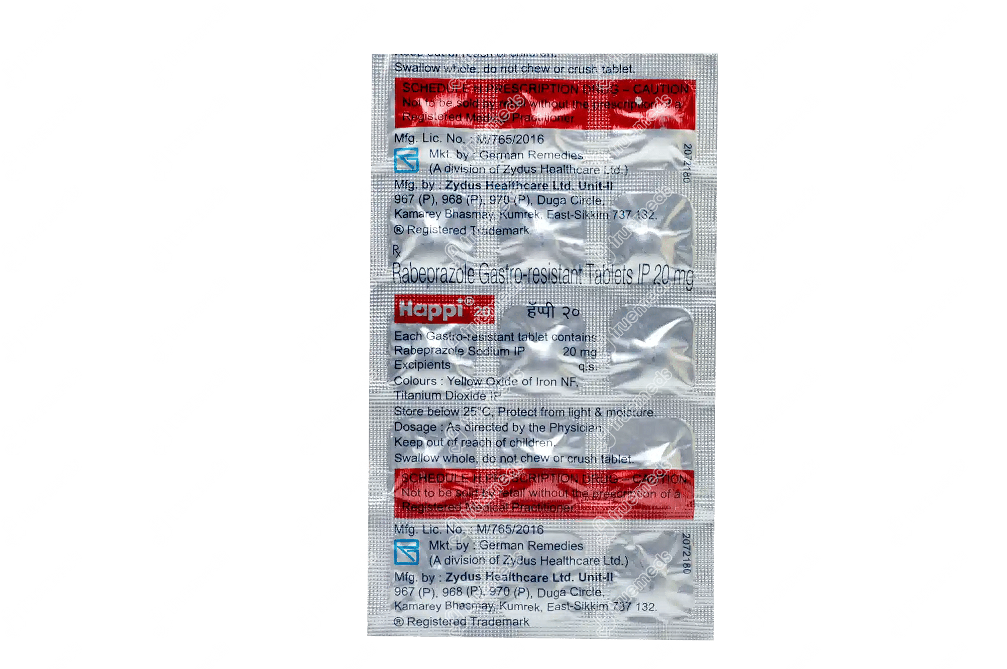 Happi 20 Mg Tablet 15 - Uses, Side Effects, Dosage, Price | Truemeds