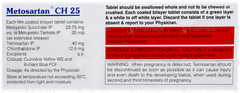 Metosartan Ch 25 Tablet 10 Metosartan Ch 25 Tablet 10