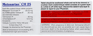 Metosartan Ch 25 Tablet 10