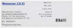 Metosartan Ch 25 Tablet 10 Metosartan Ch 25 Tablet 10