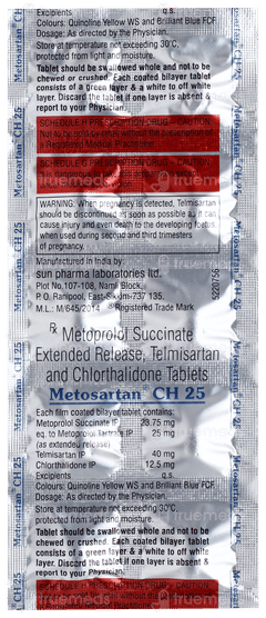 Metosartan Ch 25 Tablet 10 Metosartan Ch 25 Tablet 10