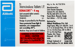 Kenacort 4Mg Tablet 15