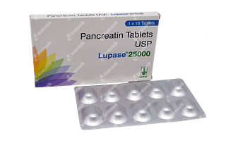 Lupase 25000 Tablet 10