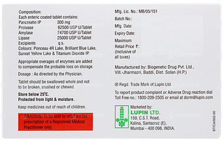 Lupase 25000 Tablet 10