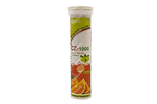 Cz 1000 Orange Flavour Sugar Free Effervescent Tablet 20