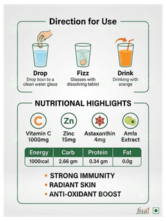 Cz 1000 Orange Flavour Sugar Free Effervescent Tablet 20 Cz 1000 Orange Flavour Sugar Free Effervescent Tablet 20