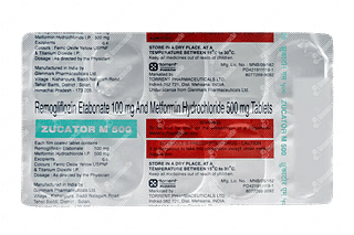 Zucator M 100/500 MG Tablet 10