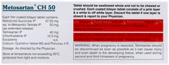 Metosartan Ch 50 Tablet 10