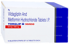 Torglip M 50/850 Tablet 10 Torglip M 50/850 Tablet 10