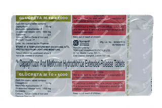 Glucreta M 10/1000 MG Tablet Er 10