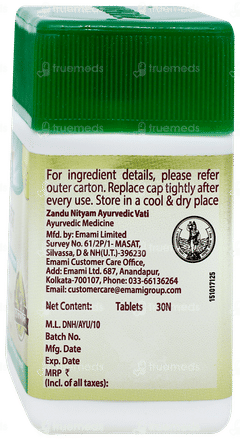 Zandu Nityam Ayurvedic Vati Tablet 30