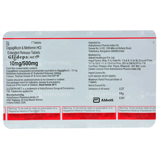 Gledepa Met Xr 10Mg/500Mg Tablet 7