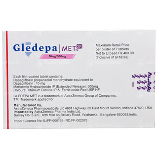 Gledepa Met Xr 10Mg/500Mg Tablet 7
