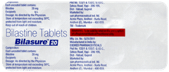Bilasure 20 Tablet 10 Bilasure 20 Tablet 10