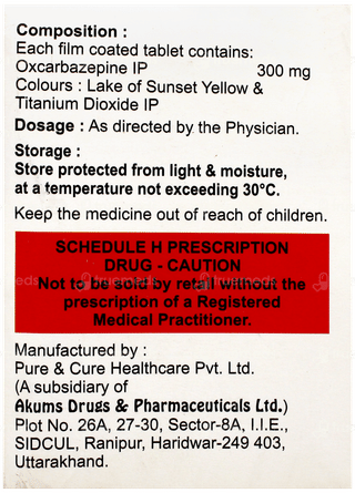 Oxcarpine 300 Tablet 10
