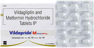 Vildapride M 50mg/500mg Tablet 15