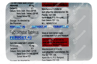 Febuget 40 MG Tablet 15