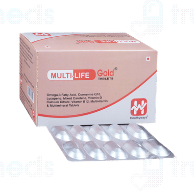 Multi Life Gold Tablet 10 - Uses, Side Effects, Dosage, Price | Truemeds