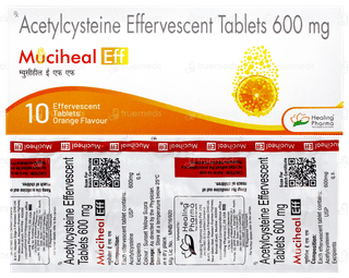 Muciheal Eff Orange Flavour Tablet 10