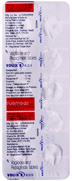 Volix R 0.2/1 Tablet 10 Volix R 0.2/1 Tablet 10