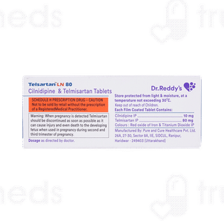 Telsartan Ln 80 Tablet 10