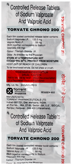 Torvate Chrono 200 Tablet 10 Torvate Chrono 200 Tablet 10