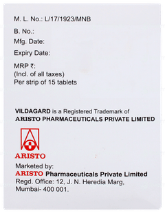Vildagard M 50mg/1000mg Tablet 15
