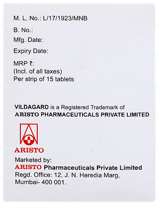 Vildagard M 50mg/1000mg Tablet 15