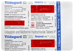 Vildagard M 50mg/1000mg Tablet 15