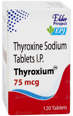 Thyroxium 75mcg Tablet 120