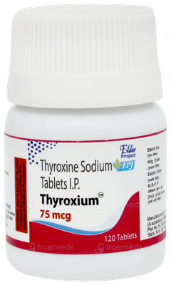 Thyroxium 75mcg Tablet 120
