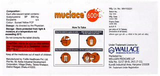 Muciace 600 Orange Flavour Sugar Free Effervescent Tablet 10