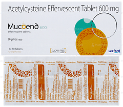 Mucoend 600 Orange Flavour Sugar Free Effervescent Tablet 10 Mucoend 600 Orange Flavour Sugar Free Effervescent Tablet 10
