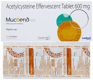 Mucoend 600 Orange Flavour Sugar Free Effervescent Tablet 10