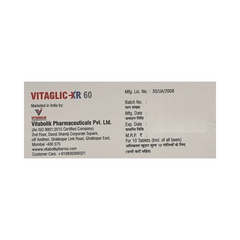 Vitaglic Xr 60 Tablet 10 Vitaglic Xr 60 Tablet 10