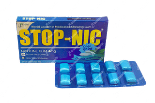 Stop Nic 4mg Cool Mint Sugar Free Chewing Gum 10