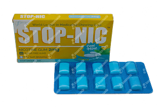 Stop Nic 2mg Cool Mint Sugar Free Nicotine Gum 10