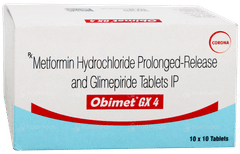 Obimet Gx 4 Tablet 10 Obimet Gx 4 Tablet 10
