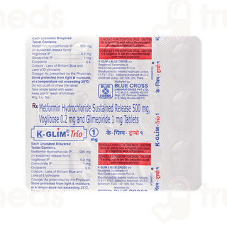 K Glim Trio 1mg Tablet 15