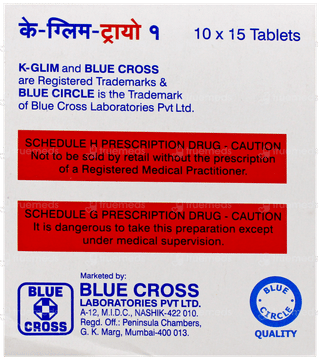 K Glim Trio 1Mg Tablet 15