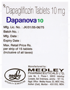 Dapanova 10 Tablet 15