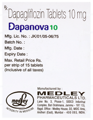 Dapanova 10 Tablet 15