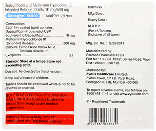 Dapaglyn M 500 Tablet 15
