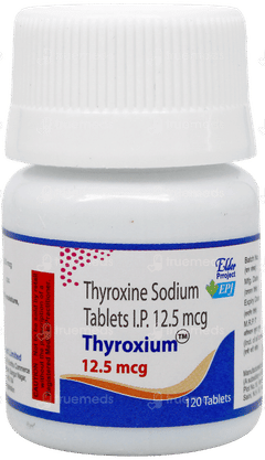 Thyroxium 12.5mcg Tablet 120 Thyroxium 12.5mcg Tablet 120