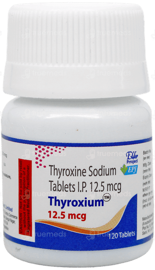 Thyroxium 12.5mcg Tablet 120