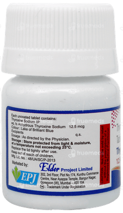 Thyroxium 12.5mcg Tablet 120 Thyroxium 12.5mcg Tablet 120